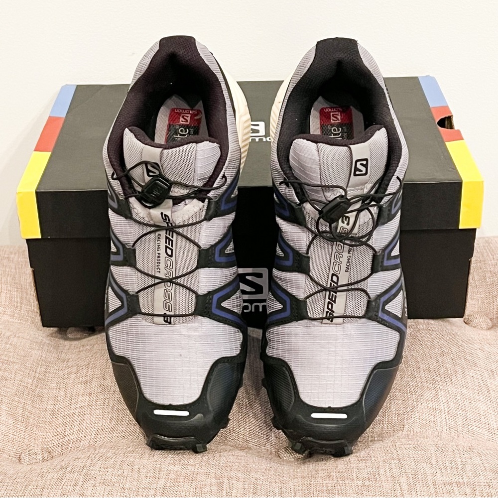 Women’s Salomon Speedcross 3 Shoes in Monument / Black / Clematis Blue